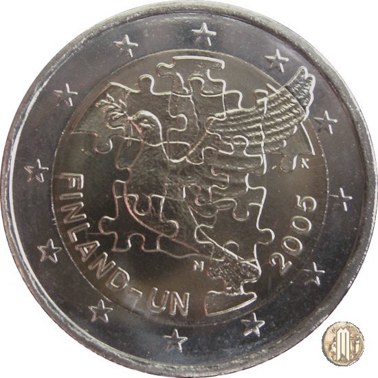 2 Euro 2005 50° Anniversario dell'Adesione della Finlandia all'ONU 2005 (Vantaa)