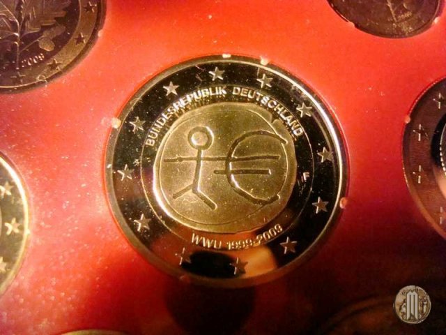 2 Euro 2009 10° Anniversario dell'EMU 2009 (Amburgo:Berlino:Karlsruhe:Monaco:Stoccarda)