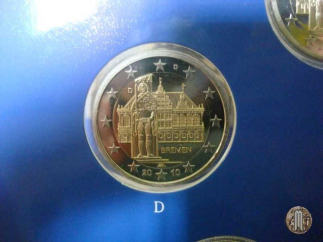 2 Euro 2010 Bremen: Municipio di Brema e Orlando 2010 (Amburgo:Berlino:Karlsruhe:Monaco:Stoccarda)