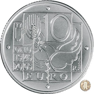 10 Euro 2005 60° Anniversario ONU 2005 (Roma)