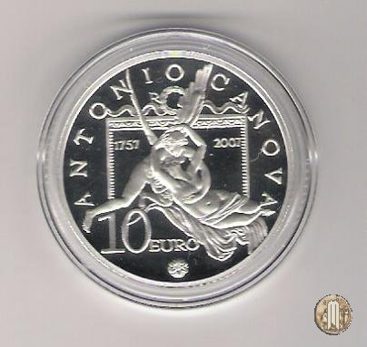 10 Euro 2007 250° Ann. nasc. Antonio Canova 2007 (Roma)