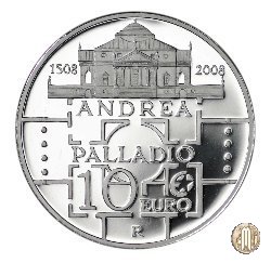 10 Euro 2008 500° Ann. nasc. Andrea Palladio 2008 (Roma)