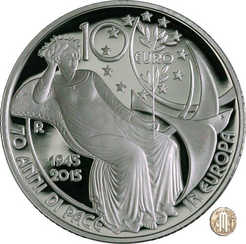 10 Euro 2015 70 Anni di Pace in Europa 2015 (Roma)