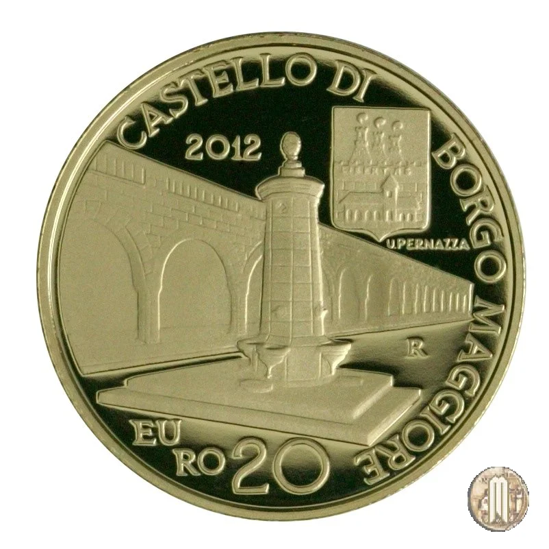 20 Euro 2012 Elementi Architettonici Sammarinesi CASTELLO DI BORGO MAGGIORE 2012 (Roma)