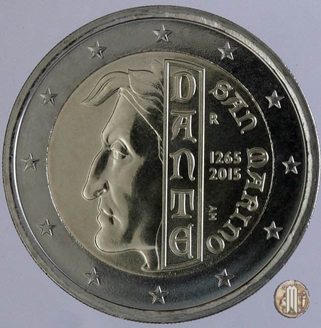 2 Euro 2015 750° Anniversario della Nascita di Dante Alighieri 2015 (Roma)