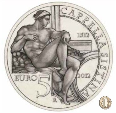 5 Euro 2012 500° Anniversario Presentazione Affreschi Cappella Sistina 2012 (Roma)