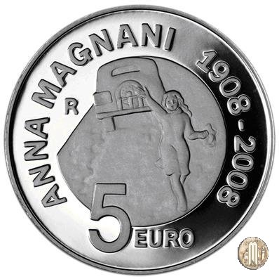 5 Euro 2008 100° Ann. nasc. Anna Magnani 2008 (Roma)