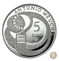 5 Euro 2008 200° Ann. nasc. Antonio Meucci 2008 (Roma)