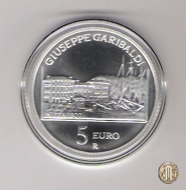 5 Euro 2007 200° Ann. nasc. Giuseppe Garibaldi 2007 (Roma)