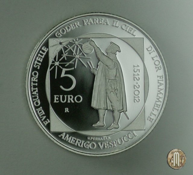 5 Euro 2012 500° Ann. morte Amerigo Vespucci 2012 (Roma)