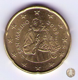 20 centesimi di Euro 2008 (Roma)