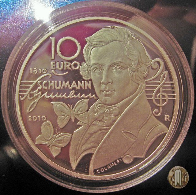 10 Euro 2010 200° Ann. nasc. Robert Schumann 2010 (Roma)