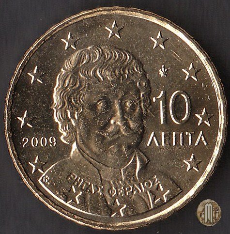 10 centesimi di Euro 2009 (Halandri)