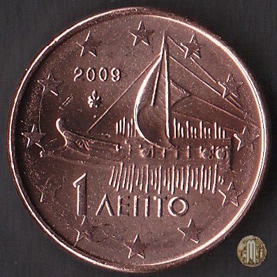 1 centesimo di Euro 2009 (Halandri)