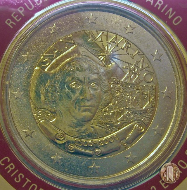 2 Euro 2006 500° Anniversario della Morte di Cristoforo Colombo 2006 (Roma)