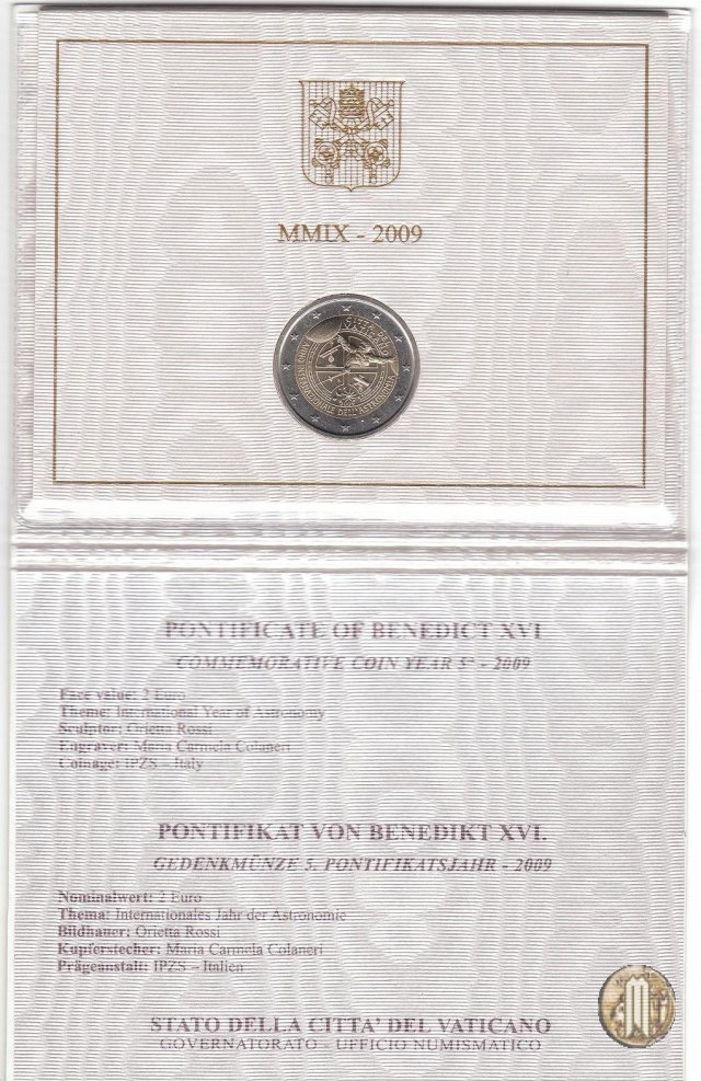 2 Euro 2009 Anno Internazionale dell'Astronomia 2009 (Roma)