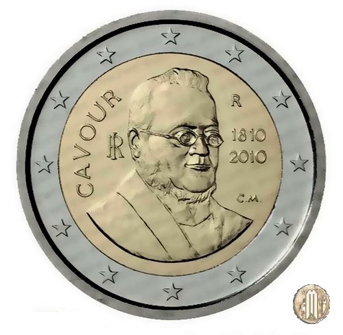 2 Euro 2010 200° Anniversario della Nascita di Cavour 2010 (Roma)