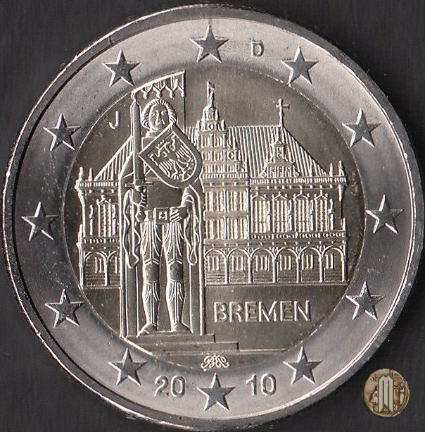 2 Euro 2010 Bremen: Municipio di Brema e Orlando 2010 (Amburgo)