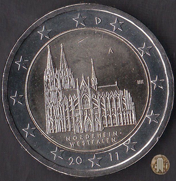 2 Euro 2011 Nordrhein-Westfalen: Kölner Dom 2011 (Berlino)