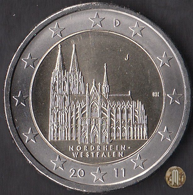 2 Euro 2011 Nordrhein-Westfalen: Kölner Dom 2011 (Amburgo)