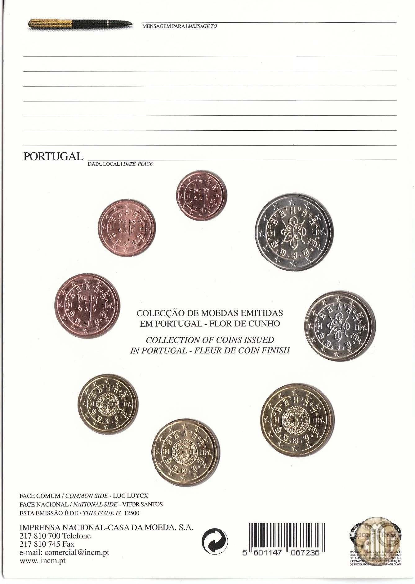 Portogallo 2010 FdC 2010 (Lisbona)