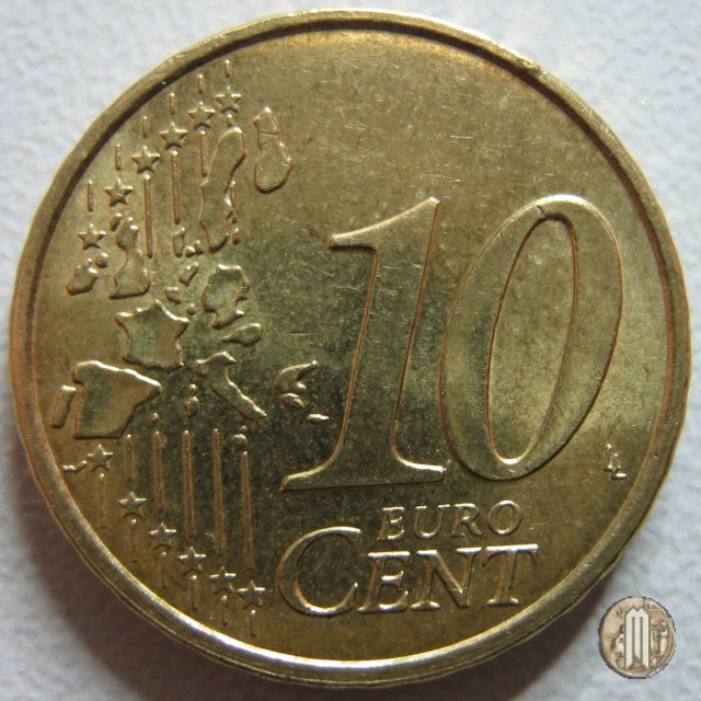 10 centesimi di Euro 1999 (Parigi)