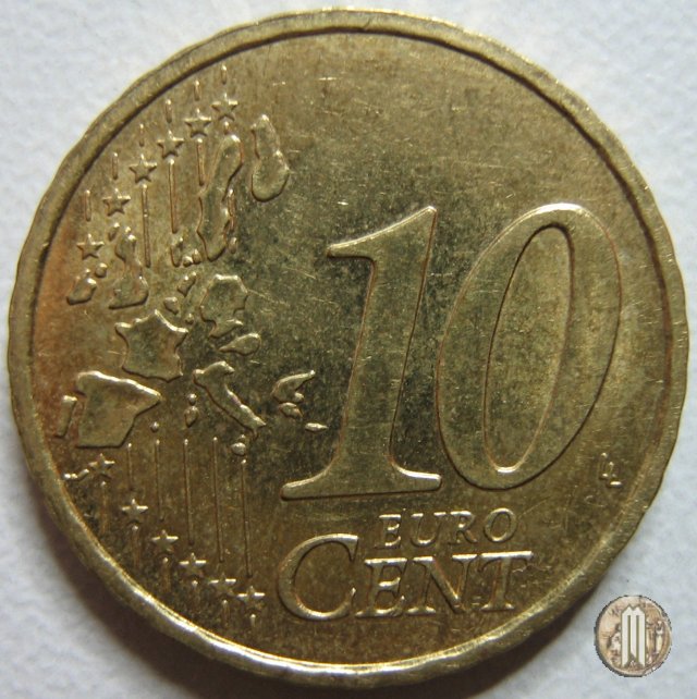 10 centesimi di Euro 2000 (Parigi)