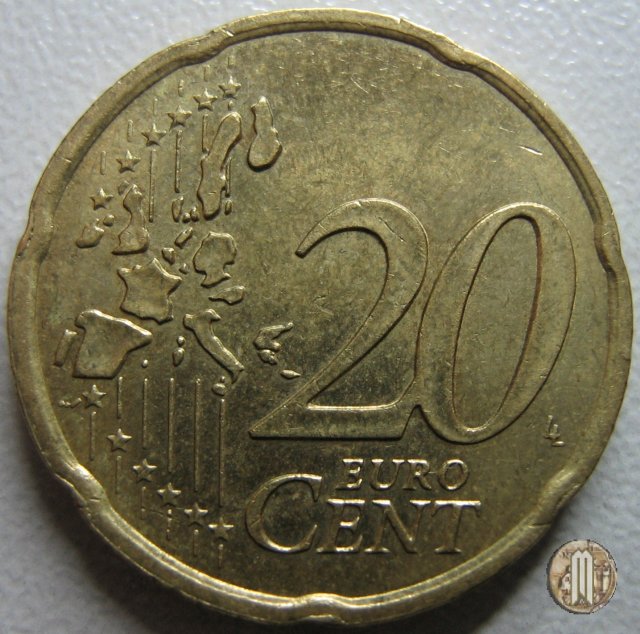 20 centesimi di Euro 2001 (Parigi)