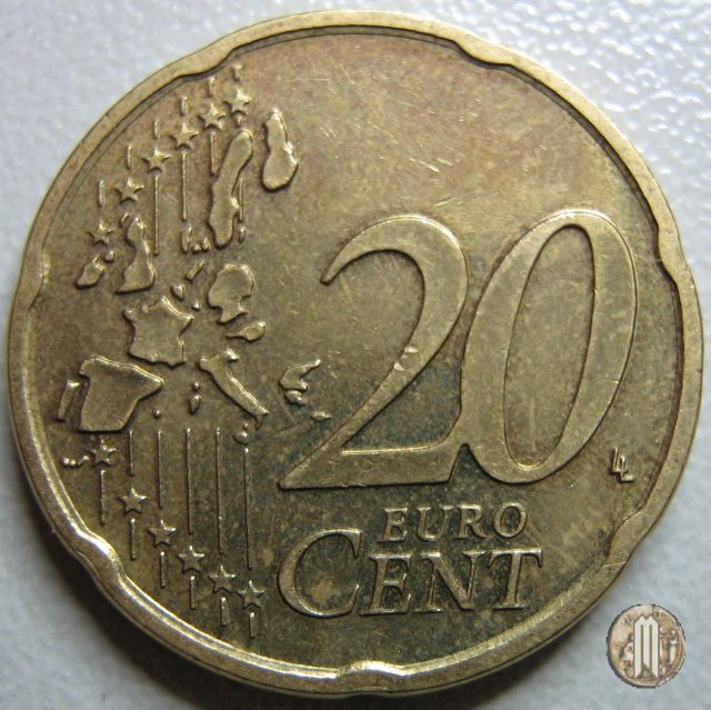 20 centesimi di Euro 2002 (Utrecht)