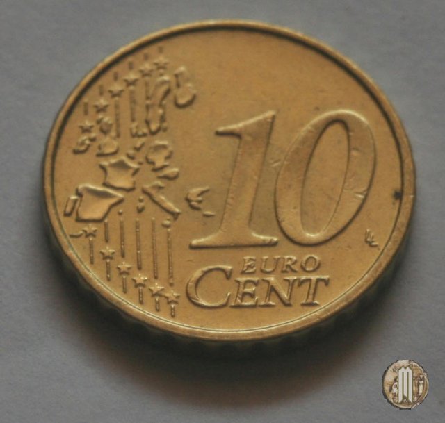 10 centesimi di Euro 1999 (Bruxelles)