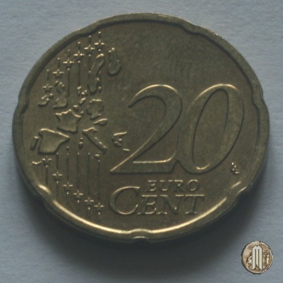 20 centesimi di Euro 2001 (Utrecht)