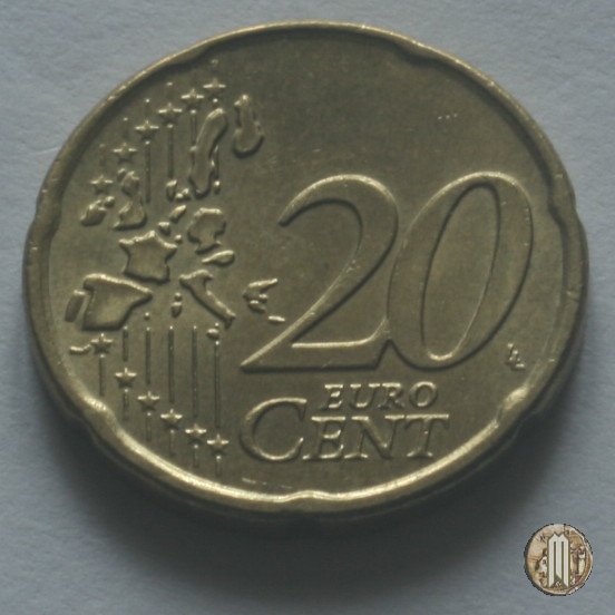 20 centesimi di Euro 2002 (Halandri)