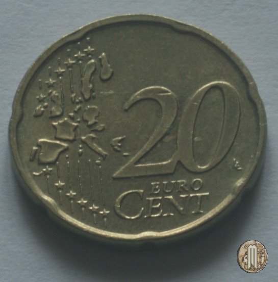 20 centesimi di Euro 2002 (Utrecht)