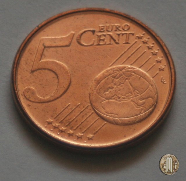 5 centesimi di Euro 1999 (Bruxelles)