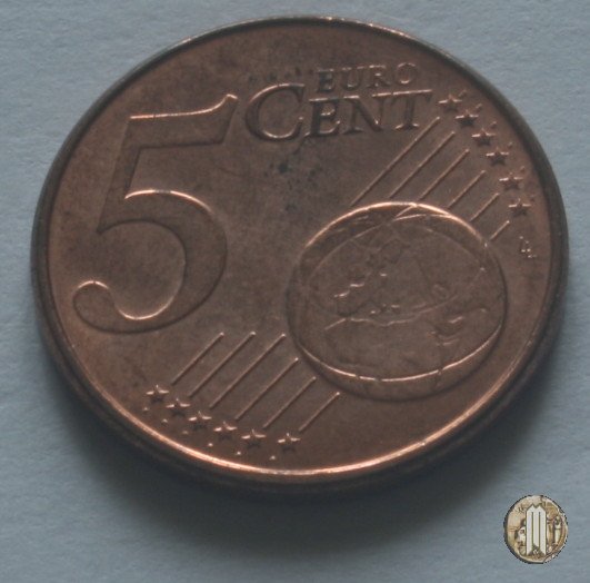 5 centesimi di Euro 2001 (Utrecht)