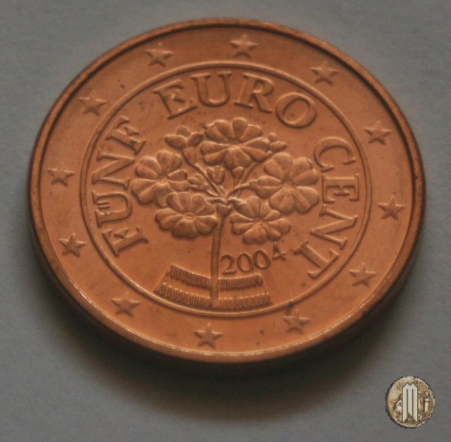 5 centesimi di Euro 2004 (Vienna)