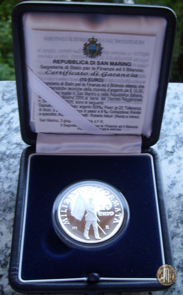 10 Euro 2005 Milizia Uniformata Sammarinese 2005 (Roma)