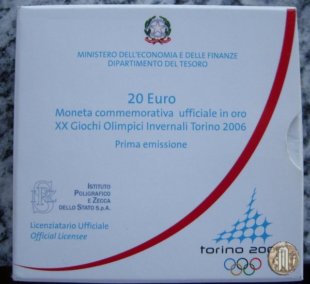 20 Euro 2005 XX Olimpiadi Invernali Torino 2006 - I em. 2005 (Roma)