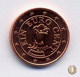 1 centesimo di Euro 2005 (Vienna)