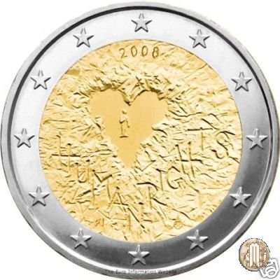 2 Euro 2008 60°Anniversario dei Diritti Umani 2008 (Vantaa)