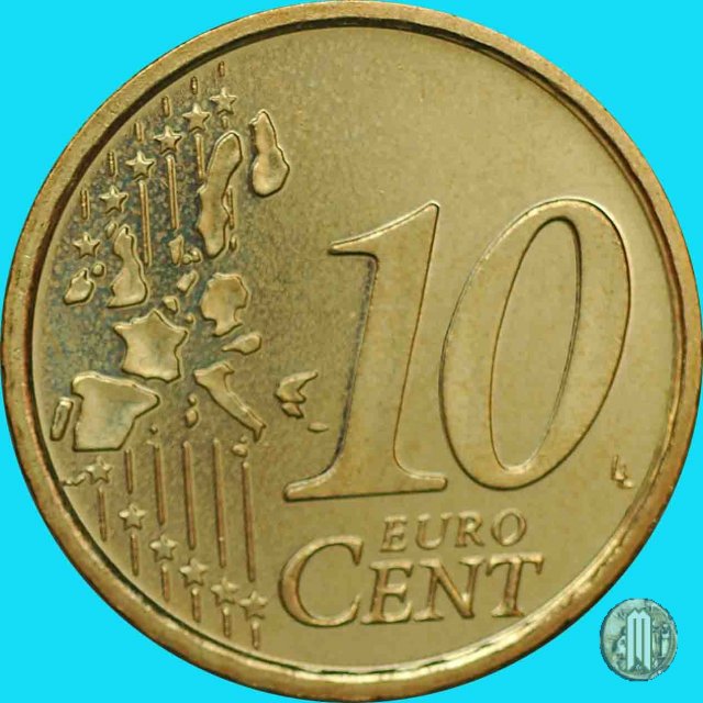 10 centesimi di Euro 2002 (Roma)