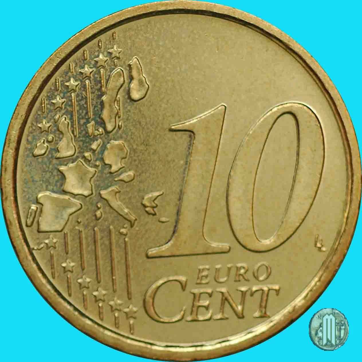 10 centesimi di Euro 2002 (Roma)