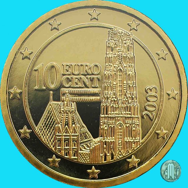 10 centesimi di Euro 2003 (Vienna)