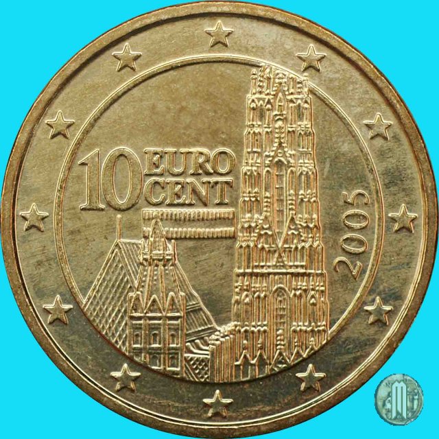 10 centesimi di Euro 2005 (Vienna)