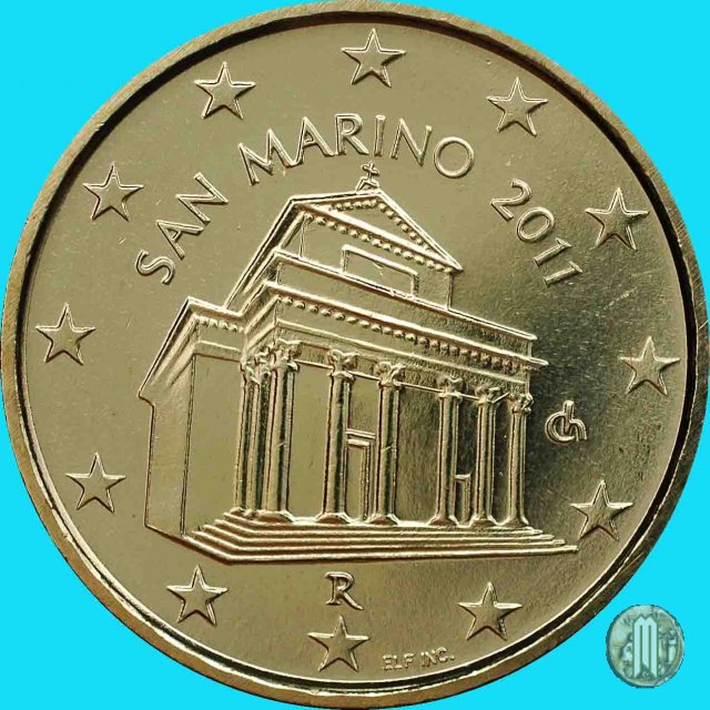 10 centesimi di Euro 2011 (Roma)