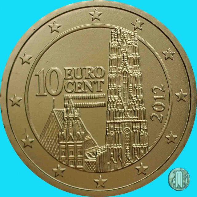 10 centesimi di Euro 2012 (Vienna)