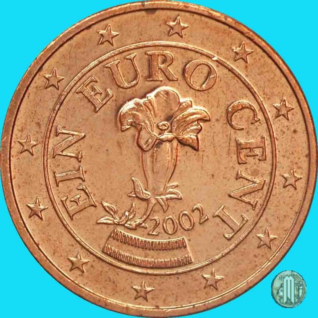 1 centesimo di Euro 2002 (Vienna)