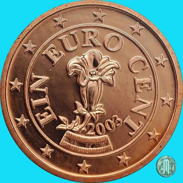 1 centesimo di Euro 2003 (Vienna)