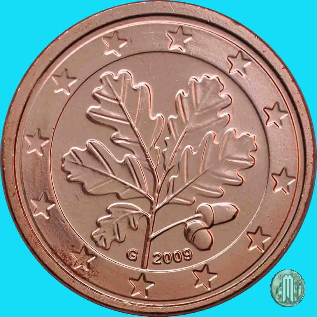 1 centesimo di Euro 2009 (Karlsruhe)