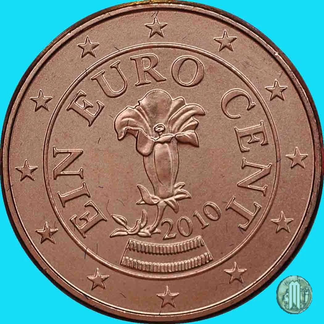 1 centesimo di Euro 2010 (Vienna)